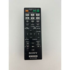 Sony AV System‎ Remote Control RM-ADU078 DVD CD USB Theater